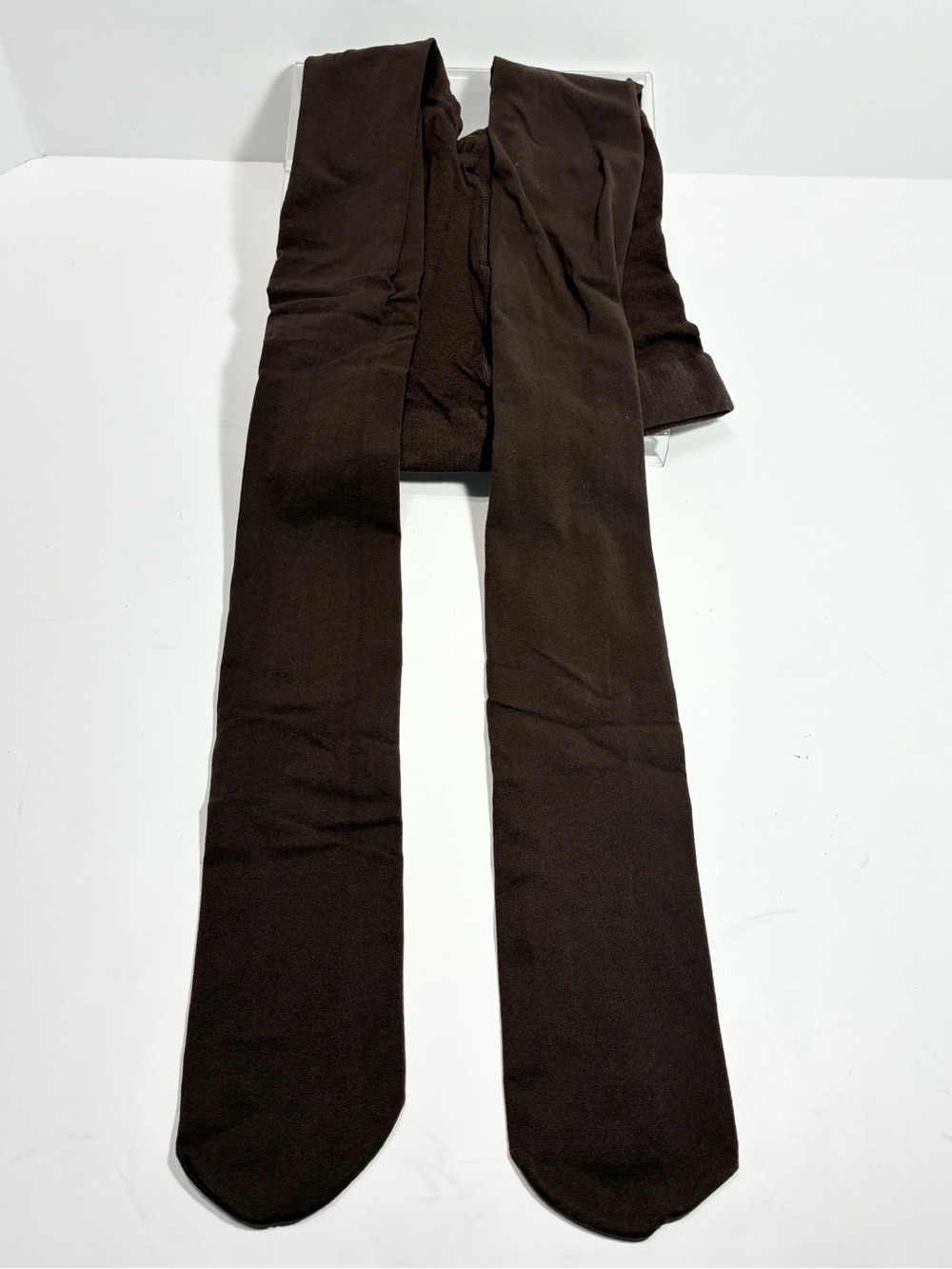 4 Pair Brown Opaque Tights Lot Nine West Cable Knit Vintage Kathie Lee Size M/L - Picture 7 of 16